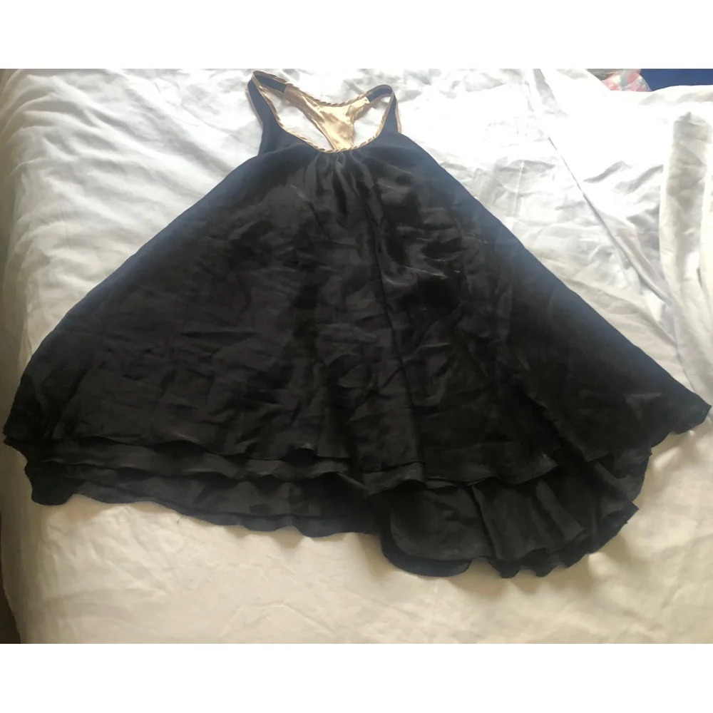 Kiki de Montparnasse black Silk Racerback Dress XS
